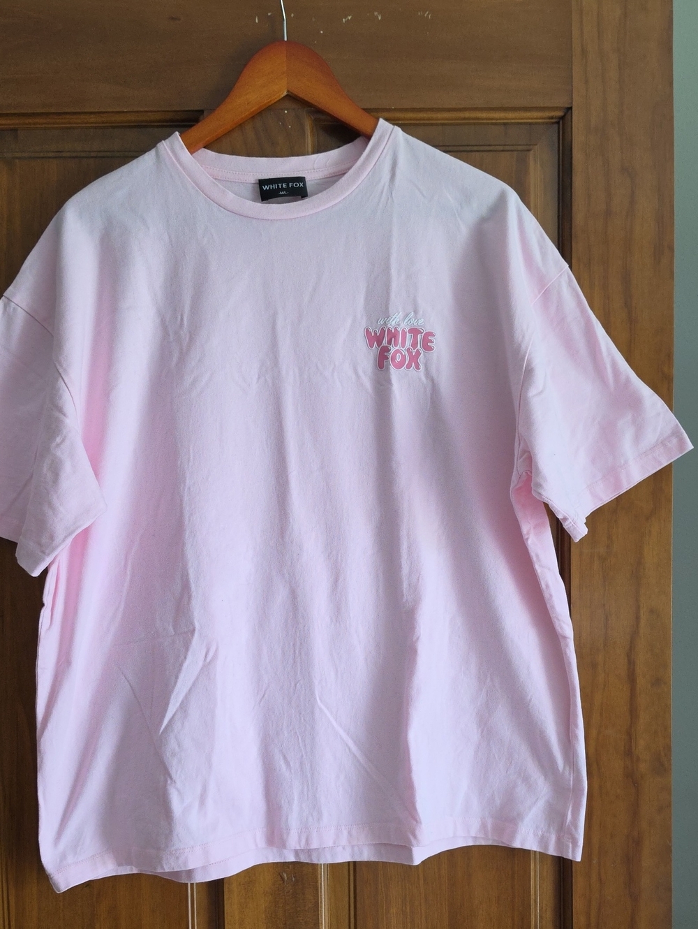 White Fox Boutique Light Pink Logo Tee